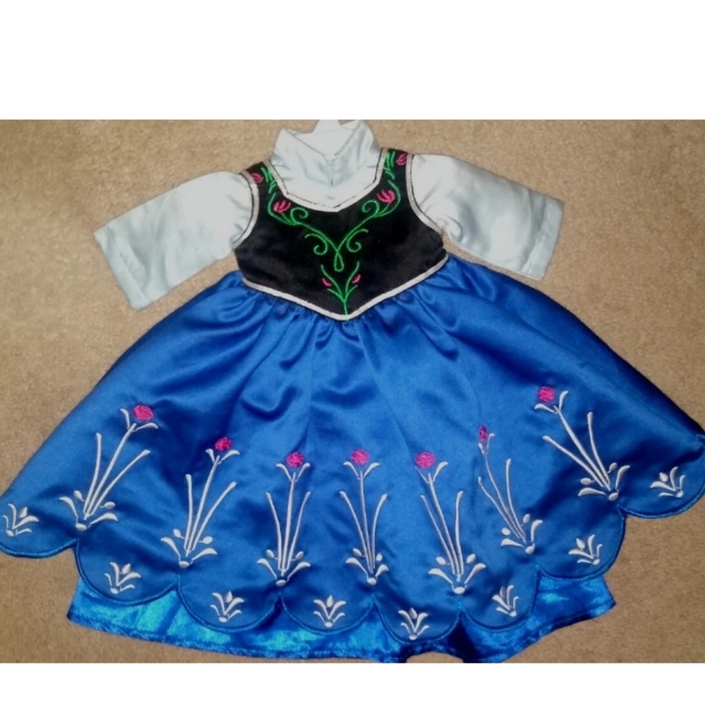 Doll Dress Frozen Felt  Bear Clothes Frozen Norwegian Tulips 18-24" Accessory